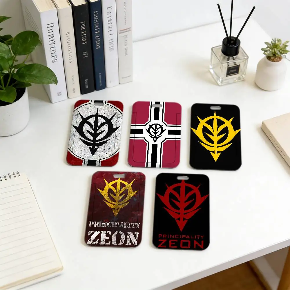 Mobile Suit Gun-dam Zeon Multi-Use Work Lanyard with ID Card,Durable Neck Strap for Employee Badge and Working Permit Card Cover