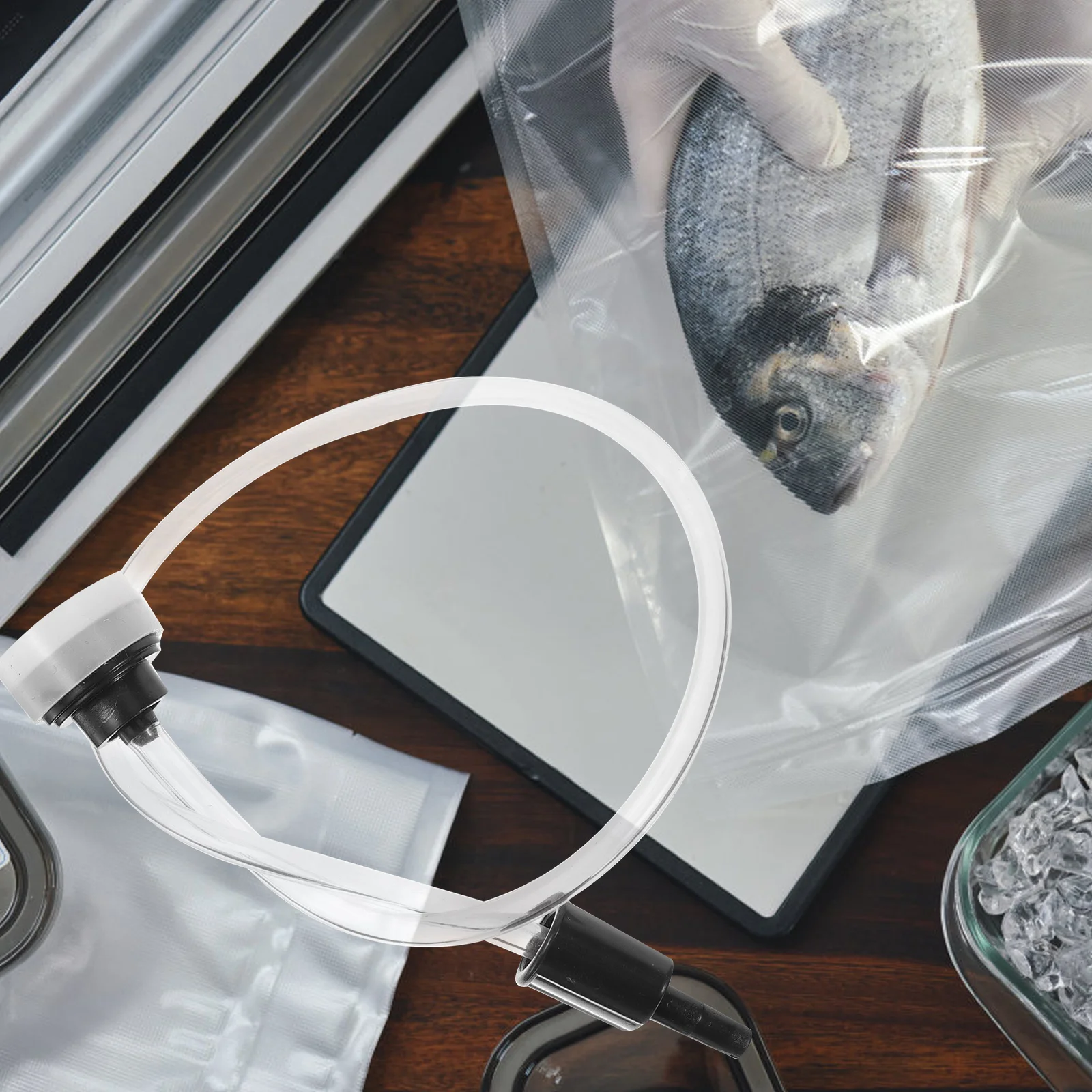 Vacuum Packaging Sealing Machine External Extraction Hose Special Hole Type Tube Link Storage Pipe Drain Portable