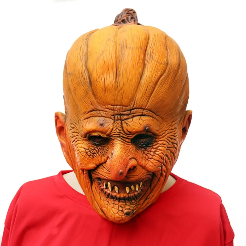 Halloween Children's Pumpkin Mask Haunted House Horror Scary Pumpkin Zombie Skeleton Demon Full Face Hood Mask Ghost Face Carniv