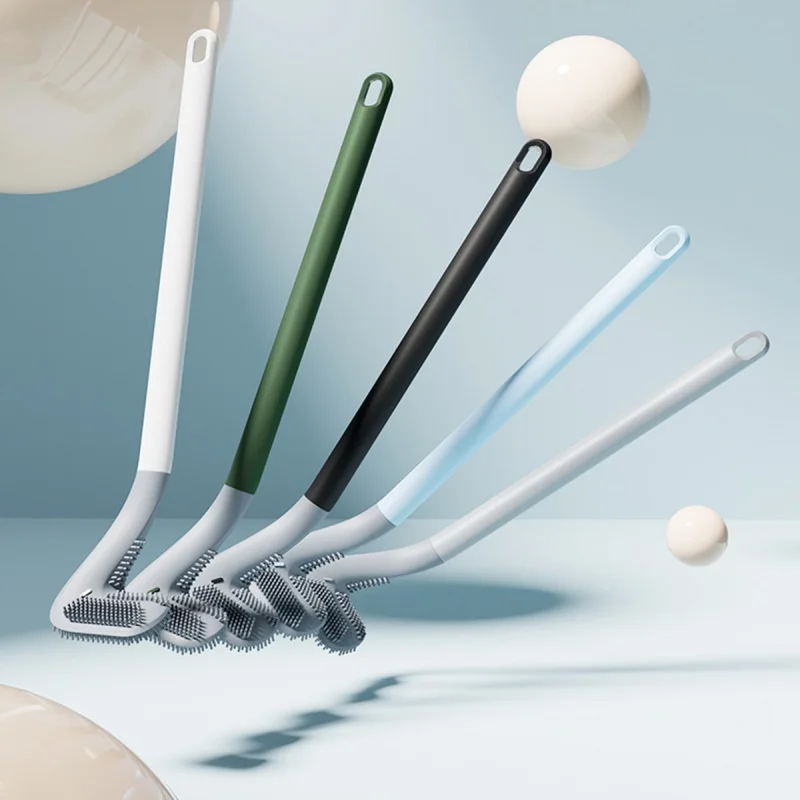 1 Stück, Golfball-Toilettenbürste, flexible Toilettenreinigungsbürste mit langem Griff, 360° °   Toilettenbürste ohne tote Winkel für gründliche Reinigung.