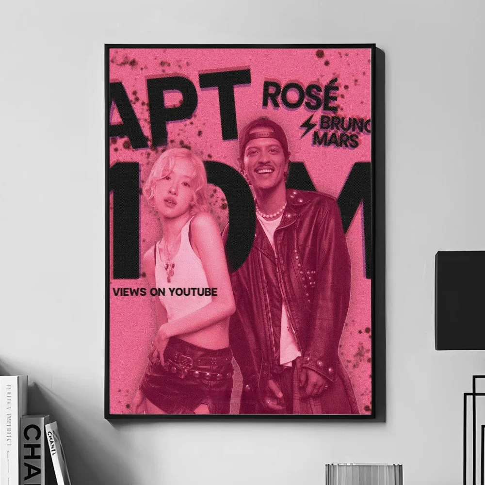 ألبوم التركيز الموسيقي APT. المغني روز برونو ملصق جدار ديكور فني غرفة ديكور قماش اللوحة غرفة المعيشة مطعم المطبخ