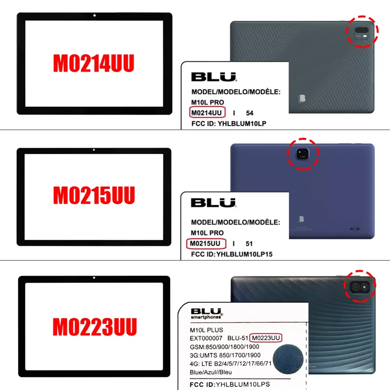 10.1Inch Black For BLU M10L PRO M0214UU M0215UU / M10L PLUS M0223UU Tablet Capacitive Touch Screen Digitizer Sensor