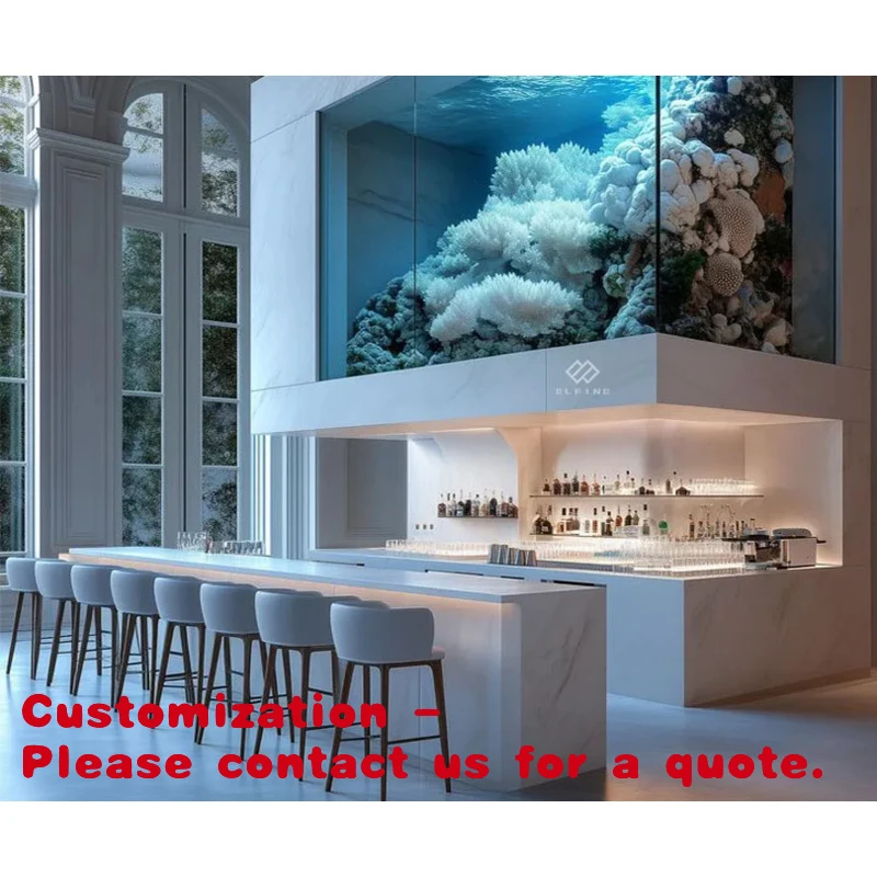 

custom.Commercial New Design Translucent Bar Counter Bar Furniture Night Club Commercial bar Counter Sale