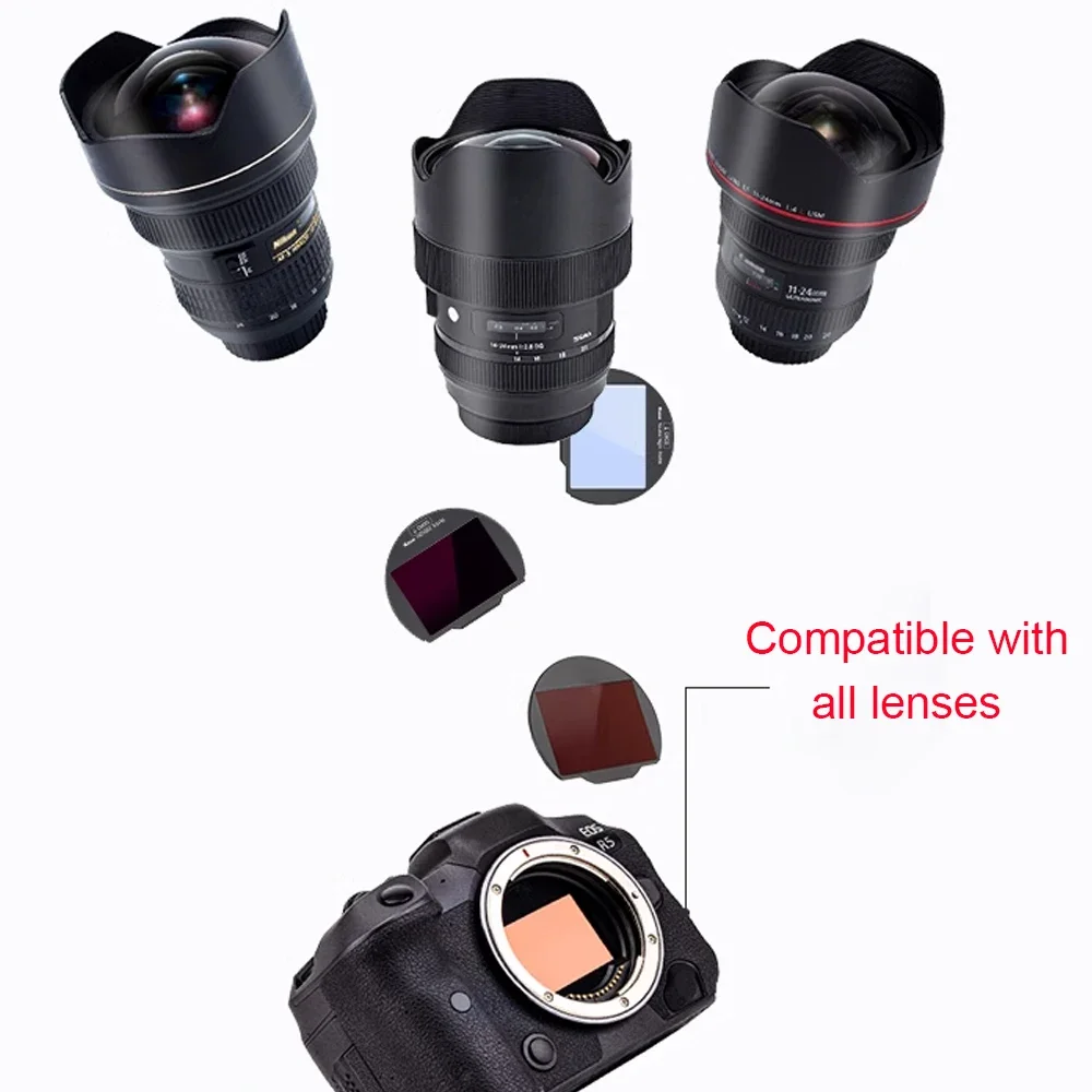 Kase Clip-in CMOS ND УФ-нейтральный ночной фильтр для беззеркальной камеры Canon EOS R3 R5 R6 R6II