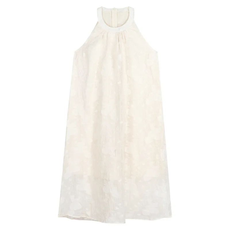 

Sweet Neck Hanging Dress, Summer Vacation Dress, Temperament, Off Shoulder Sleeveless Long Dress