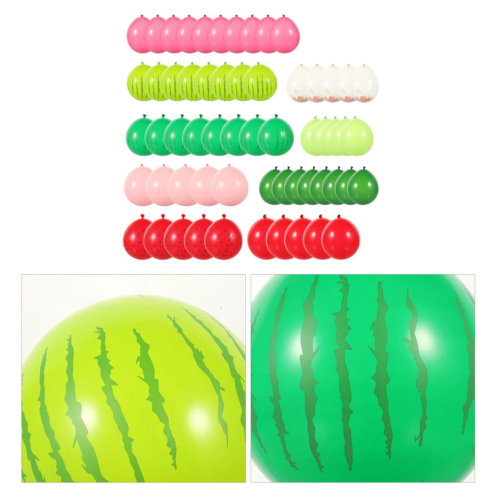 

Tropical Luau Party Clear Ballons Watermelon Latex Balloon Balloons Set Decorative Hawaiian