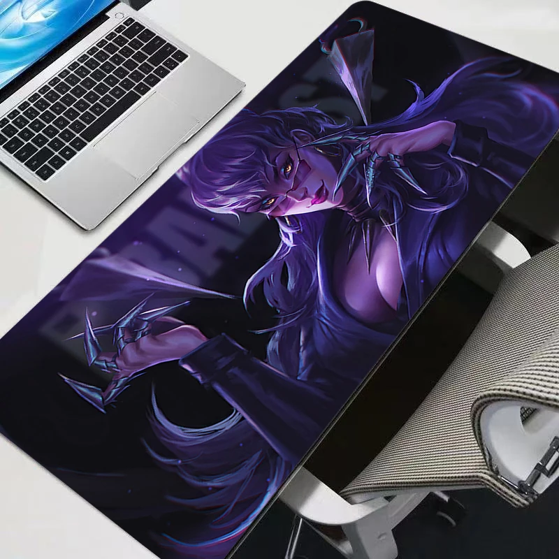 Mouse pad League Of Legends Evelynn large keyboard Mousedesk pad non-slip rubber Mousepad laptop mouse carpet Game table mat