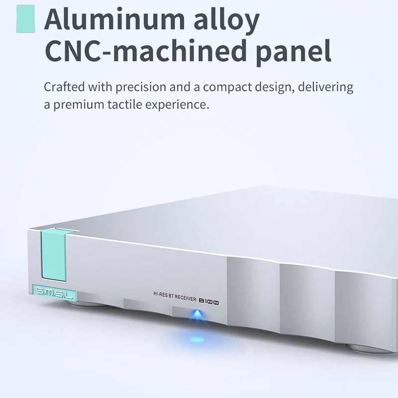 SMSL B100 Hi-res Bluetooth5.1 Receiver BT Converter AK4493S DAC Chip Support UAT/LDAC/APTX/HD/SBC/AAC