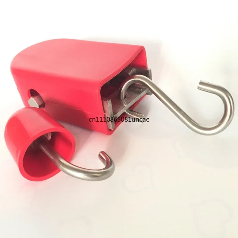 Stainless Steel Lane Line Tightener with Rubber Sleeve Lane Buoy Hook Pool Accessories Lane Wire Puller