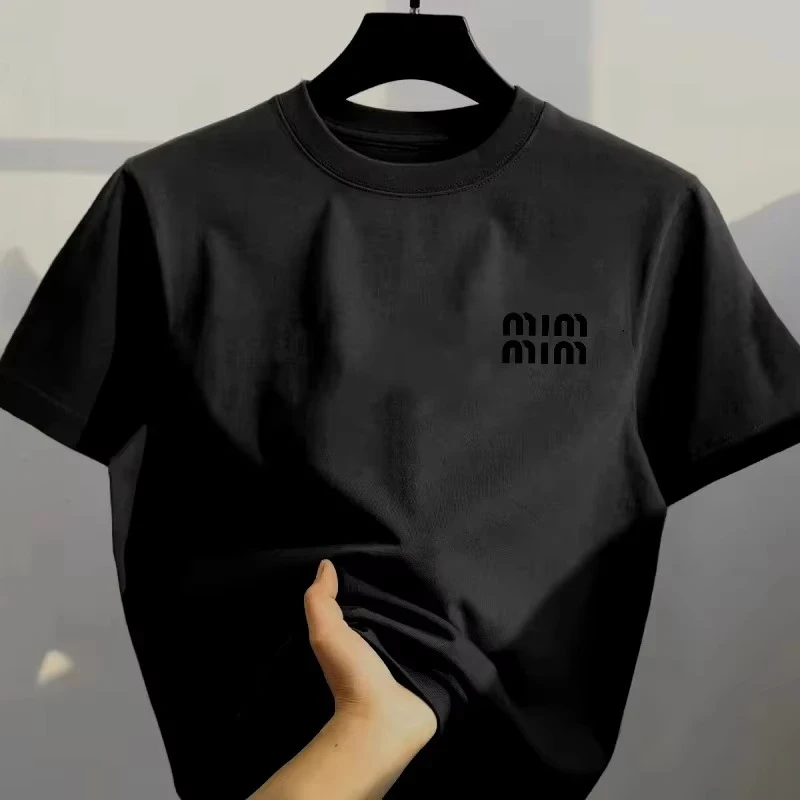 Camiseta de Moda Italiana Y2K, Informal, de Marca, con Estampado Gráfico, de Algodón, para Hombre y Mujer, Ropa Urbana de Verano