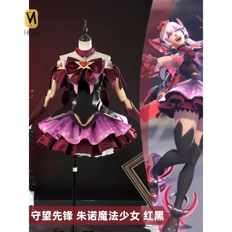 

HCos Overwatch Juno Cosplay Costume Women Lolita Dress With Hat Halloween Carnival Uniform Anime Clothing Party Suit Custom Made
