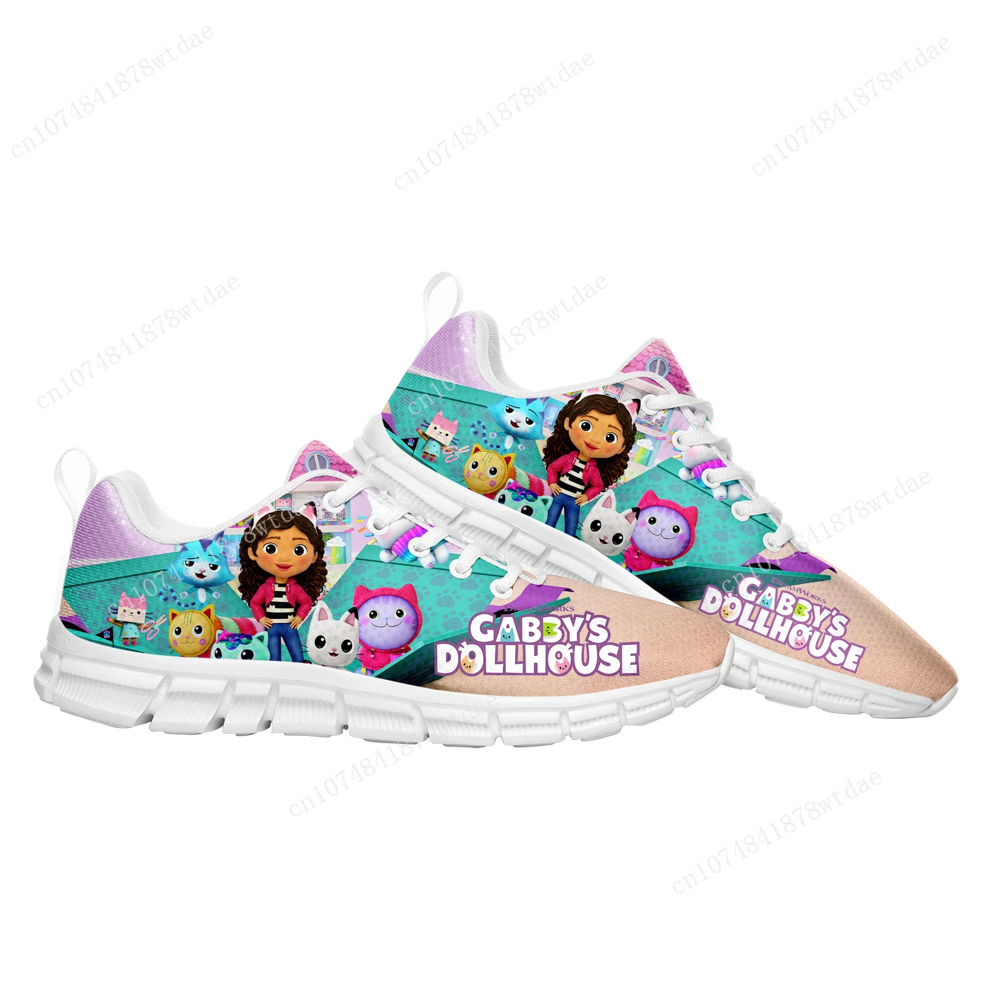 GabbysDollhouse-Zapatillas deportivas para hombre, mujer y niño, deportivas de Manga Comics de alta calidad, calzado personalizado