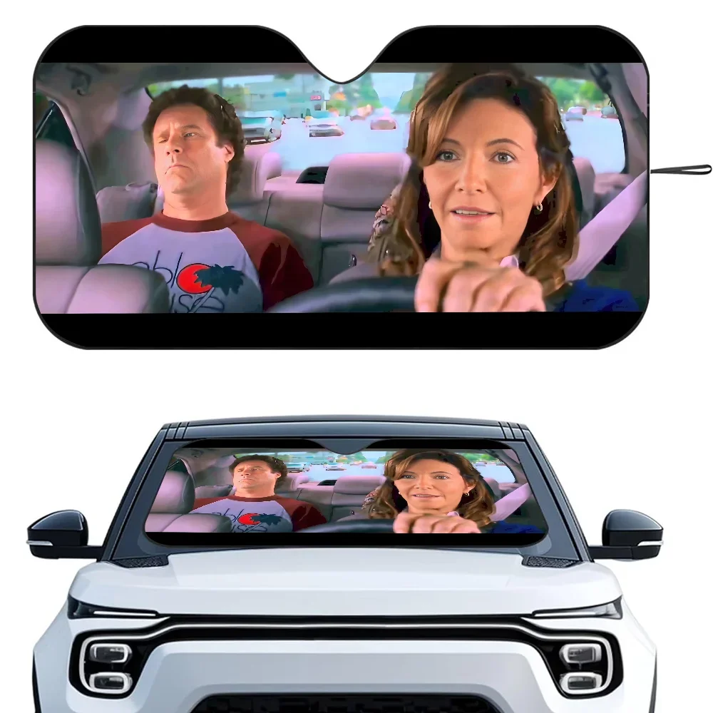 

S-Step Brothers Movie Car SunShade Heat-insulating Aluminum Film Windshield Sunshades UV Rays Blocks Car Sun Visor Protector