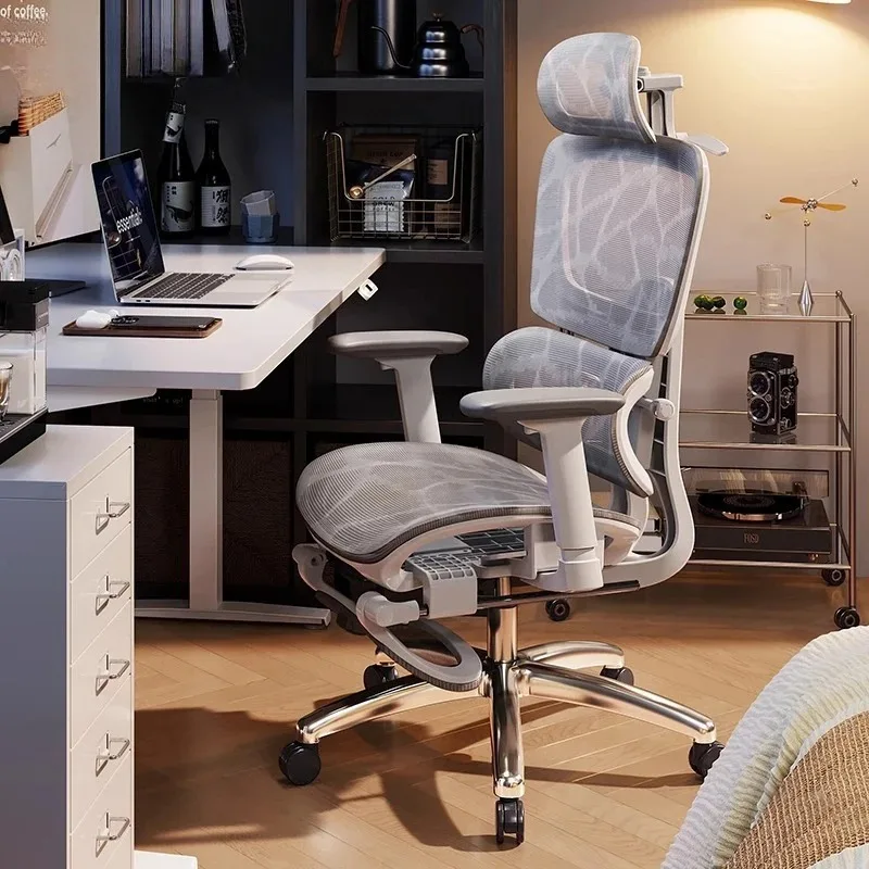 Ergonomischer, ausgehöhlter, komfortabler Computerstuhl mit Schwammkissen, höhenverstellbar, drehbar, Bürostuhl mit Rückenlehne, Schlafzimmermöbel, Gaming-Stuhl