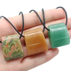 1pc Natural Stone Crystal Quartz Necklaces for Women Pendant Axe Shape Charms for Jewelry Making Supplies DIY Necklace Accessory