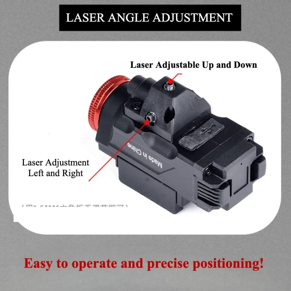 800 لومينز مسدس الشعلة المغناطيسي مصباح ليد جيب قابل لإعادة الشحن كومبو الأحمر الأخضر نقطة سلاح بندقية ستروب مصباح صالح 20 مللي متر السكك الحديدية