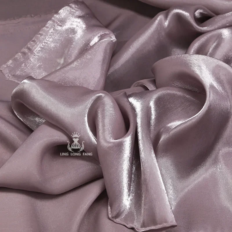 Organza Fabric Crystal Silk Satin Draped Silk Smooth Dress Shirt Wholesale Cloth by the Meter for Sewing Diy Material