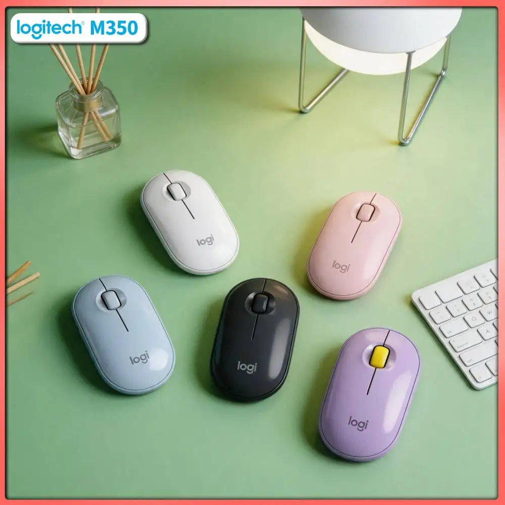 Logitech M350 Travel Wireless Mouse - Ultra-Thin, Silent Operation, 77g Light, 1000 DPI, Business Trip Tool