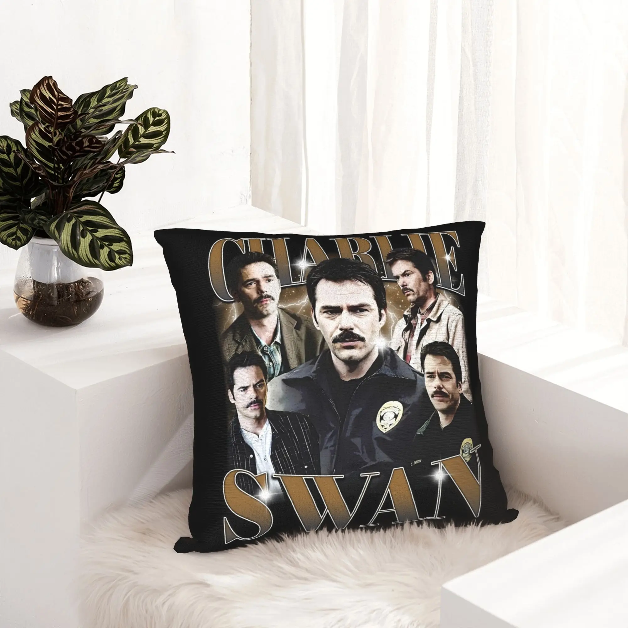 Charlie Swan Twilight Pillowcase Printing Cushion Cover Decor  Throw Pillow Case Cover Home Zipper