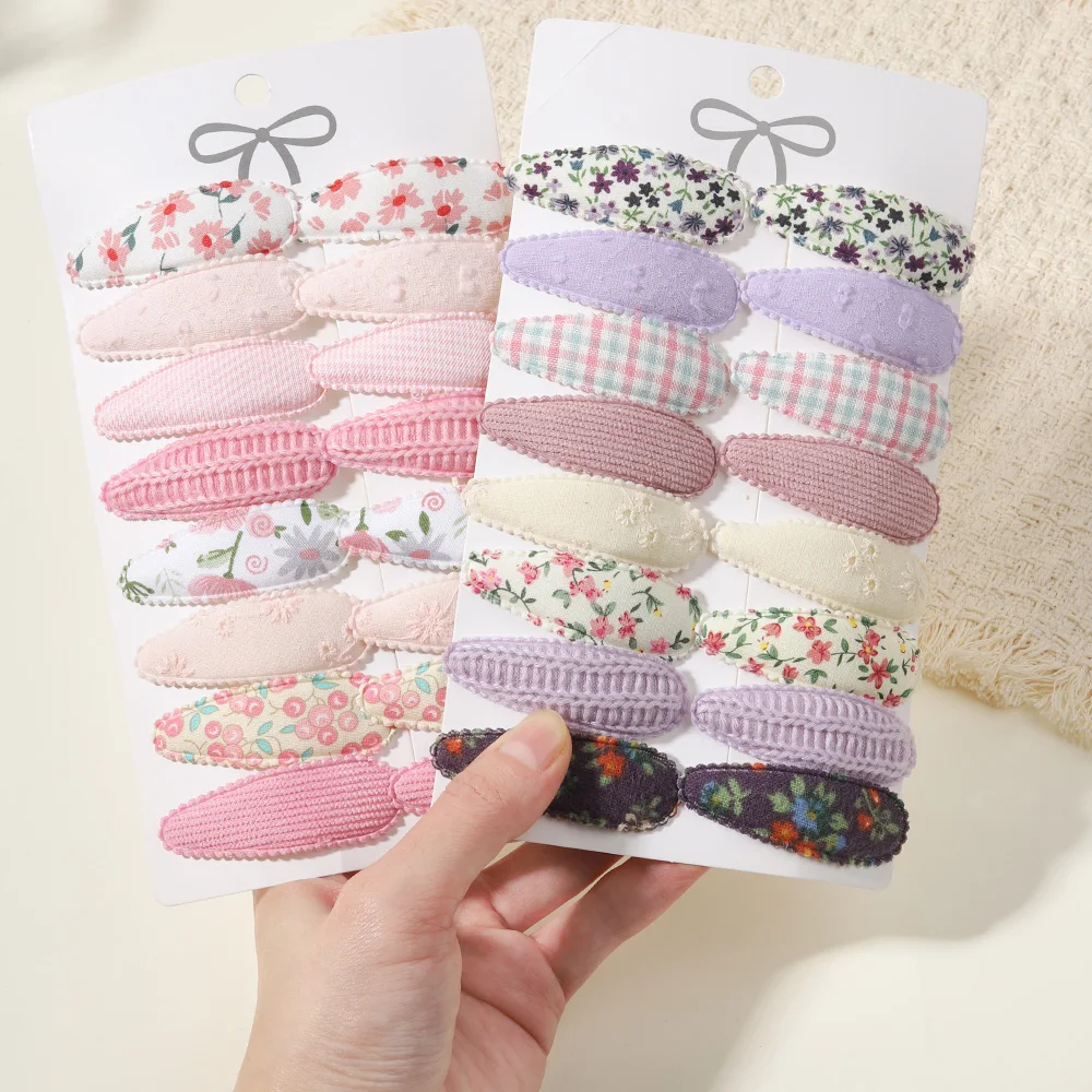 16 Stück/Set Niedliche Bedruckte Kinder-Haarspangen Handgefertigte BB-Clips Haardekoration für Mädchen und Babys Mädchen-Haaraccessoires – Detail 4