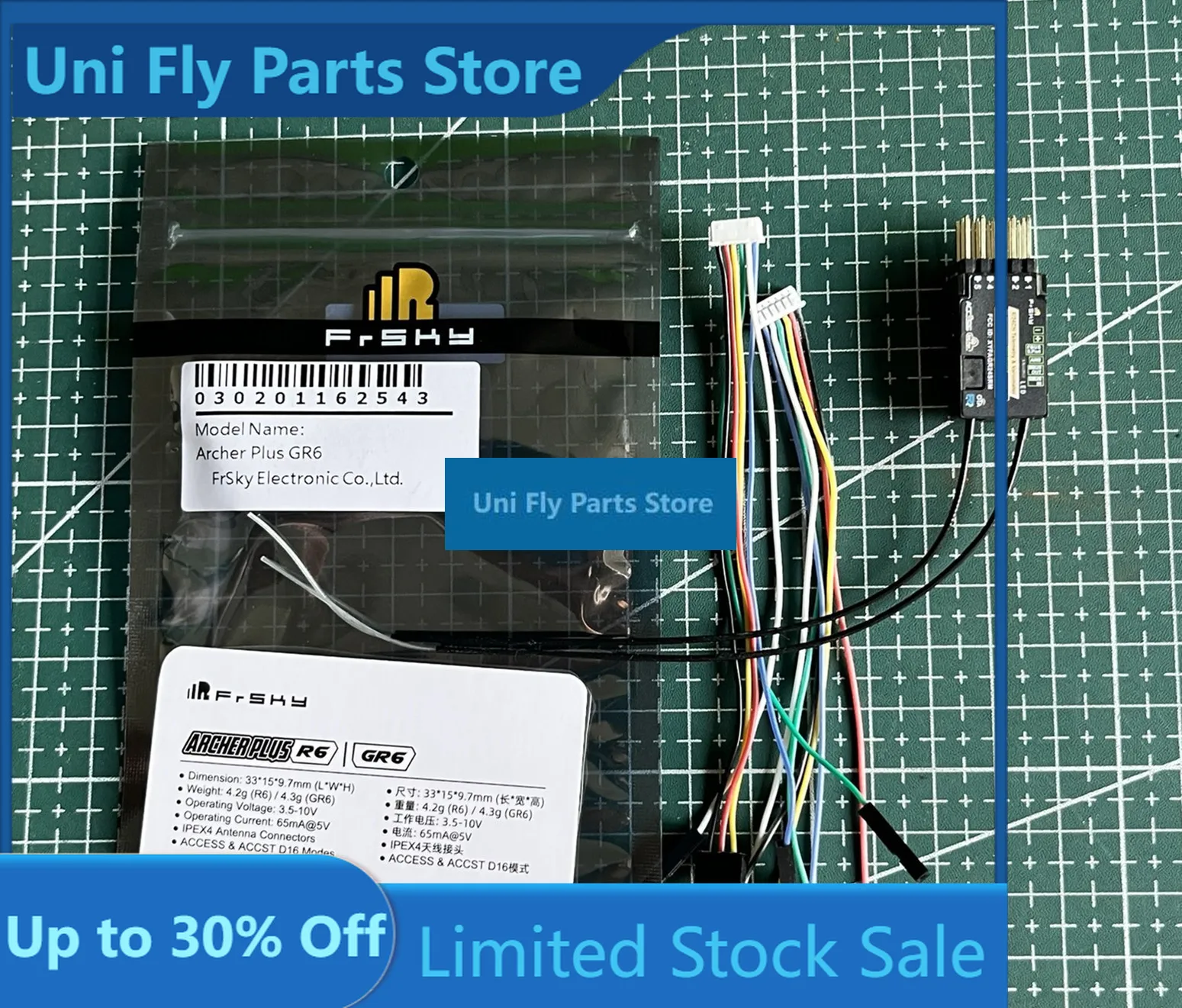 UniFlyFrSky 2.4GHz ACCESS ARCHER Plus GR6 RECEIVER With OTA For RC Airplane ACCESS ACCST D16 Modes For Remote Control Systems