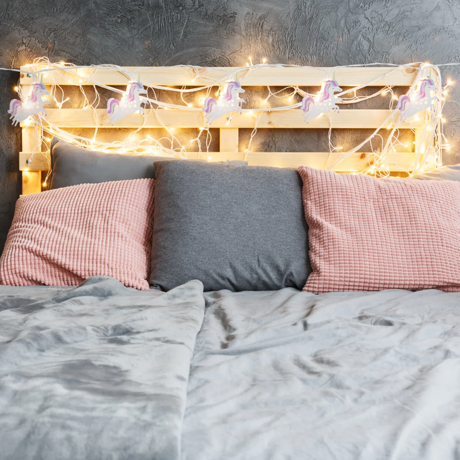 1 مجموعة 1 مجموعة يونيكورن سلسلة الحديد عيد الميلاد ضوء الليل للمنزل غرفة جدار نافذة الطابق ديكور حفلة عطلة ضوء حزام