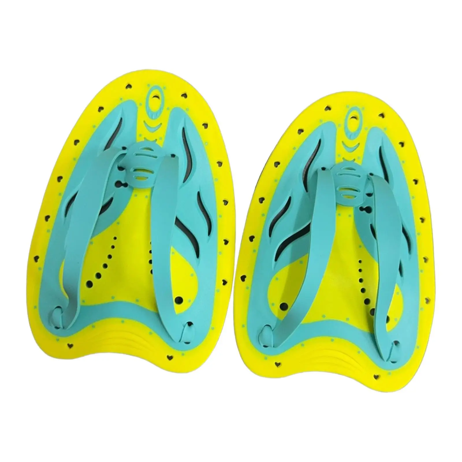 Swim Training Accessories Lightweight Hand Paddle PP TPR for Professional Swimming Pool Use