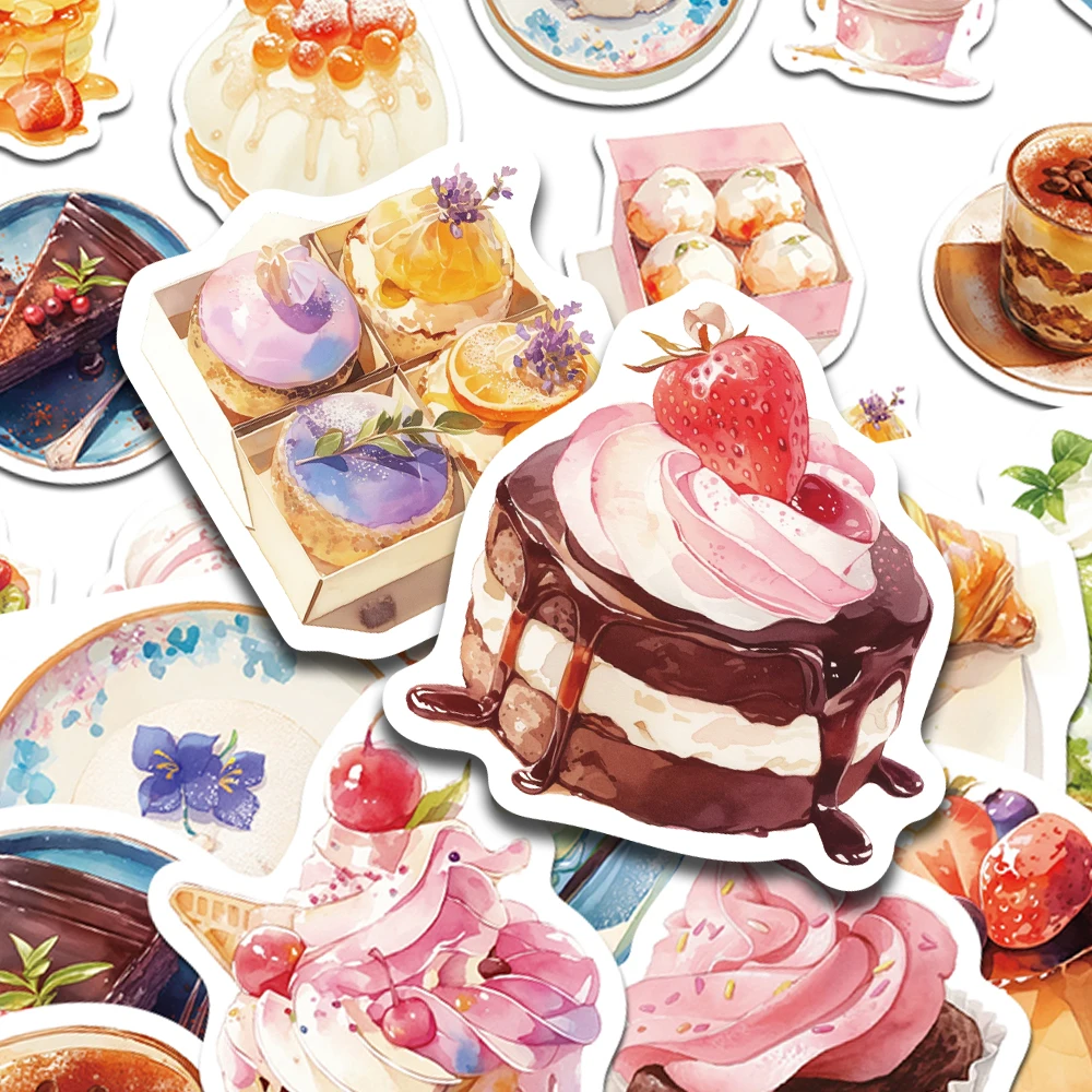 30 قطعة متجر الحلوى كعكة الخبز ملصق حزمة الشارات للهاتف المحمول الثلاجة خوذة الغيتار DIY بها بنفسك ملصقات الكرتون الجمالية #1