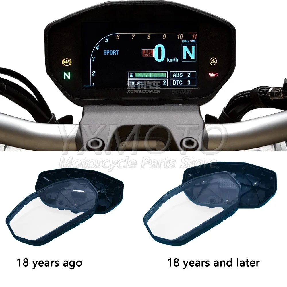 

Motorcycle Speedometer Instrument Case Gauge Odometer Tachometer Housing Cover fit for DUCATI 821 939 1299 V2 797