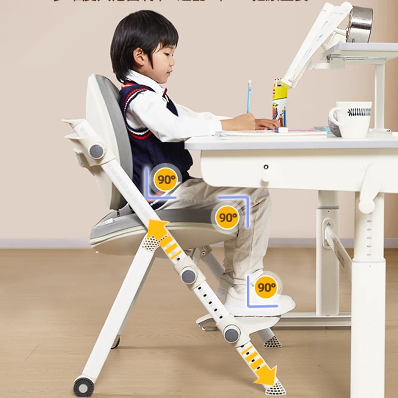 Safety Seats Height Adjustable Luxury Furniture Designer Growing Children Girl Chair School Room Silla Infantil Study Kids JGY