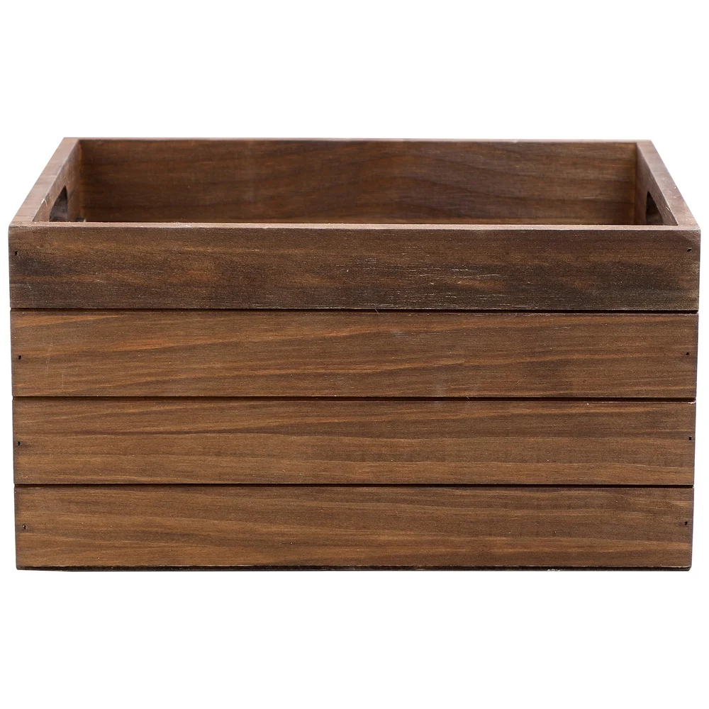 صندوق تخزين خشبي مع ملصق سبورة، قطعة ديكور متعددة الوظائف لتنظيم التخزين مع مقابض للمنزل والأطفال