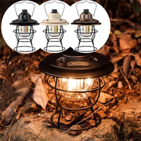 Retro Campsite Lantern Lamp Outdoor Camping Hiking Fishing Tent Night Light Lamp Waterproof Vintage Lighting Lantern