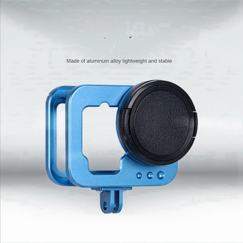 For 9/10/11 Camera Expansion Diving Protective Cover Aluminium Alloy Portable Housing Case, Black