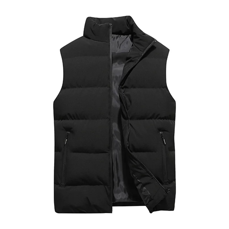 Autumn Winter Fashion Casual Down Vest Simple Solid Color Thin High Trend All Quality Fabric Comfortable Skin Breathable Wear