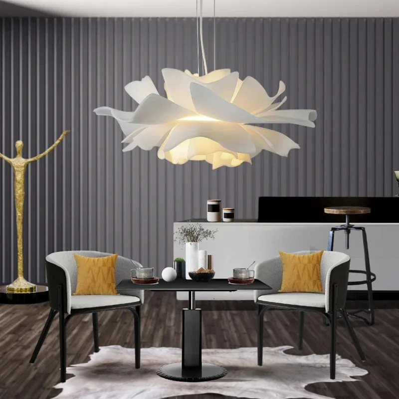 Dining Room Pendant Lights Modern LED Multi-layer Acrylic Flower Chandelier for kitchen Bedroom Creative Study Indoor Decoration