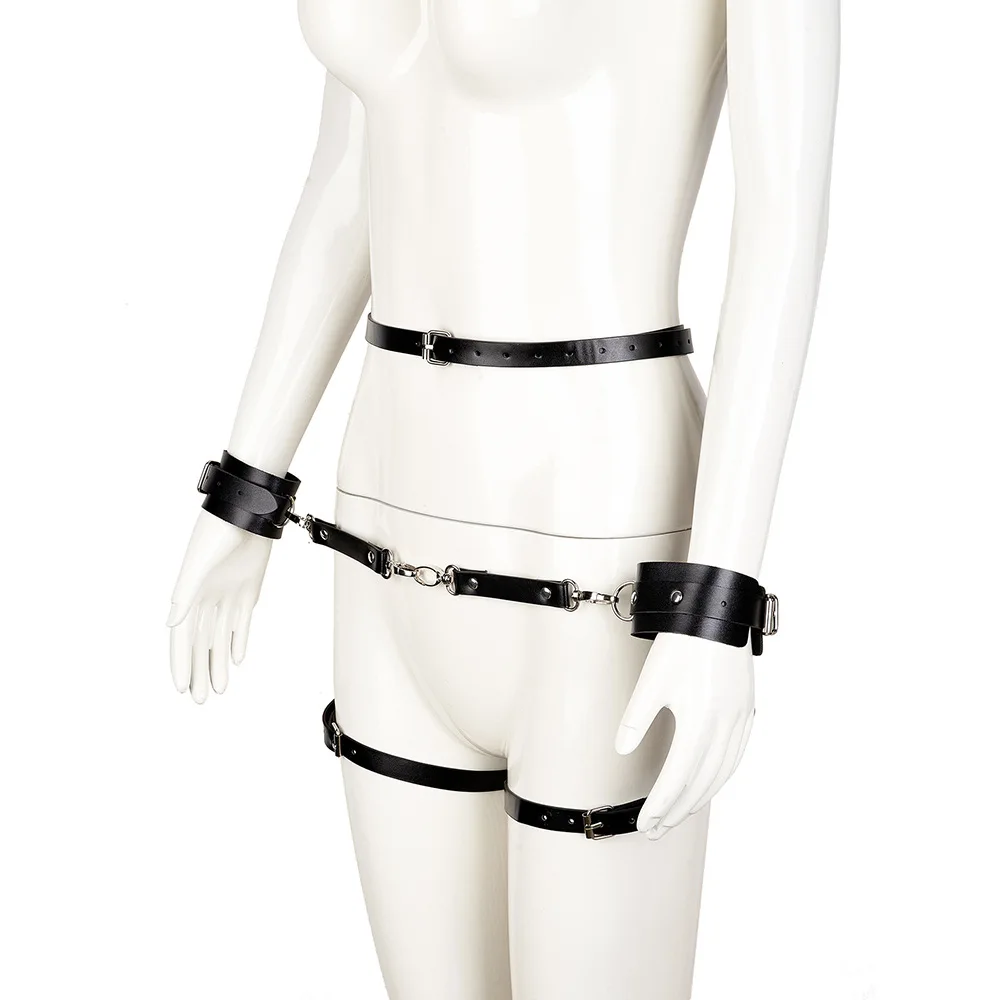 Feminino Sexy Body Harness Cinto, Brinquedo do Sexo, Bdsm Bondage Lingerie, Coleira do Peito, Lingerie de Couro, Fetiche Gótico, Acessório Exótico