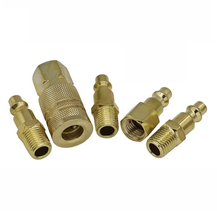 1Set Quick Coupler Set Connector Compatible with all Air Operated Equipment Compressors Pneumatic Tool Accessories Reliability