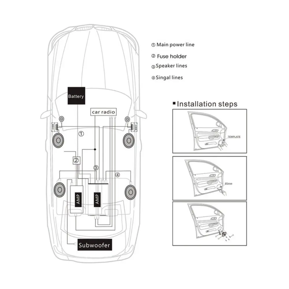 Altifalante audio do carro para o carro, Tweeter audio alto, Mini Tweeter Dome, som agudos alto-falantes