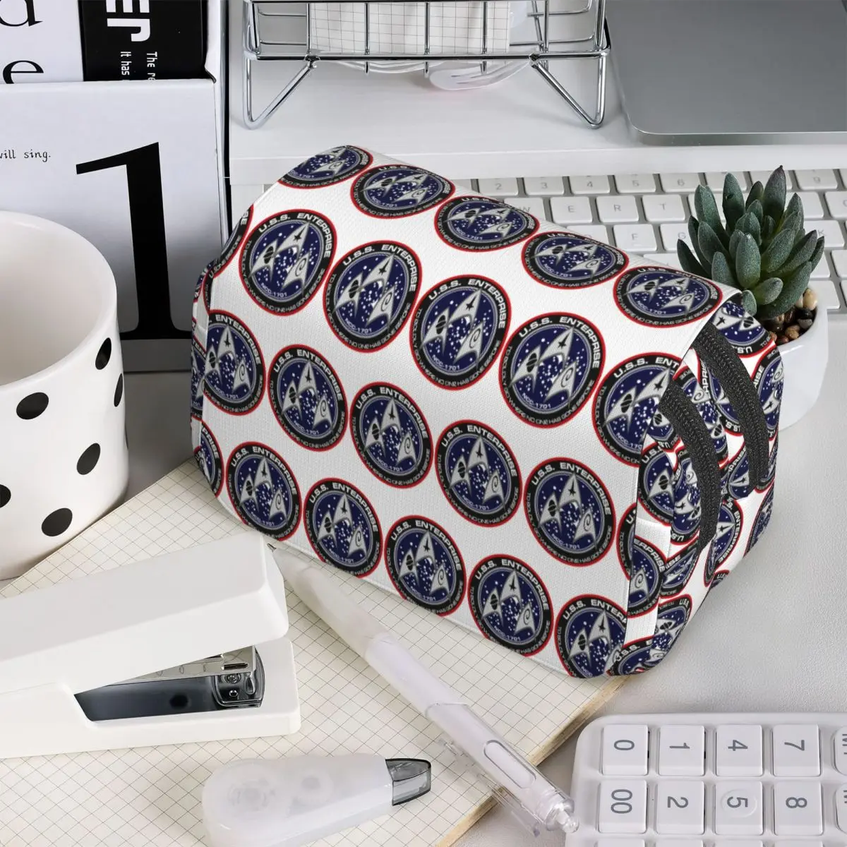Star Treks Science Fiction TV Series Pencil Case for Kids School Pen Box Pencil Bag Stationery Supplies Pen Holder Bag