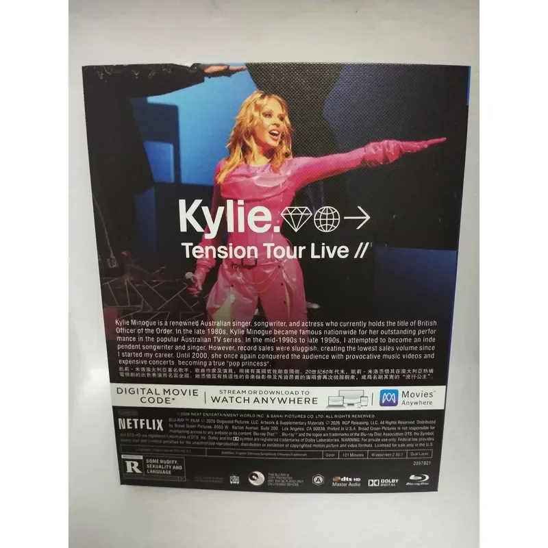 Kylie Minogue Tension Tour Live Concert Performance Blu-ray Disc