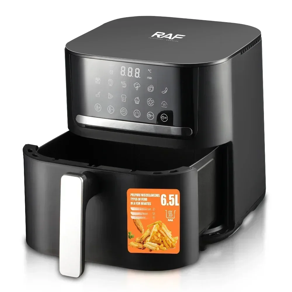 RAF Multifunctional Large capacity 6.5L air fryer Oven Oil Free Electric Deep Digital Air Fryer