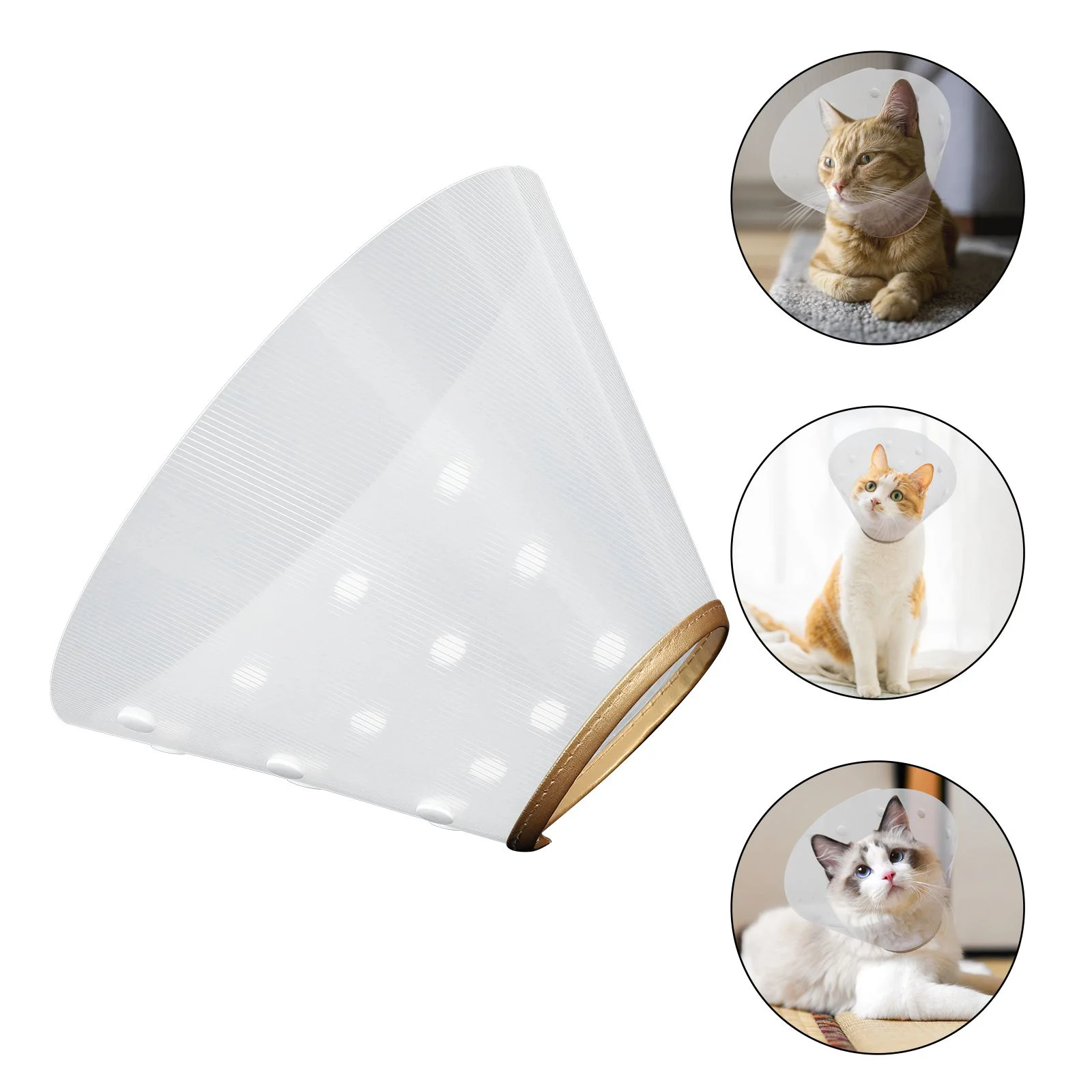 

Elizabeth Circle Pet Cone Collar Recovery Cat Cute Plastic Dog Lightweight Infection Prevention