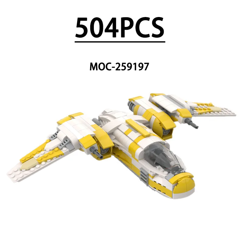 

MOC-259197 Конструктор-модель истребителя, 504 детали, развивающая игрушка для детей, подарок на День рождения, Рождество, Новый год