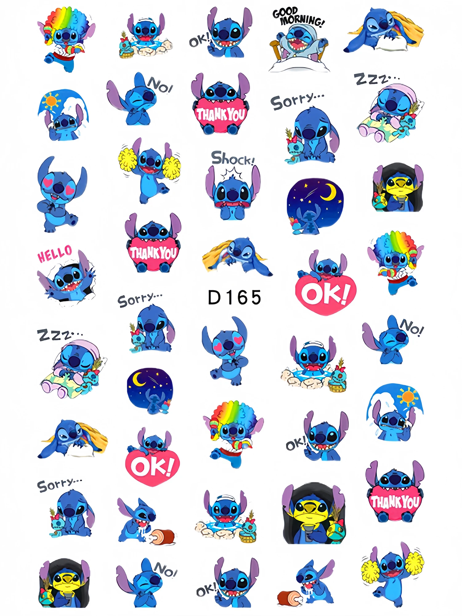 Disney Cartoons Lilo & Stitch LinaBell Stickers Animatieaccessoires Mickey Mouse Winnie de Poeh Speelgoedstickerpakket