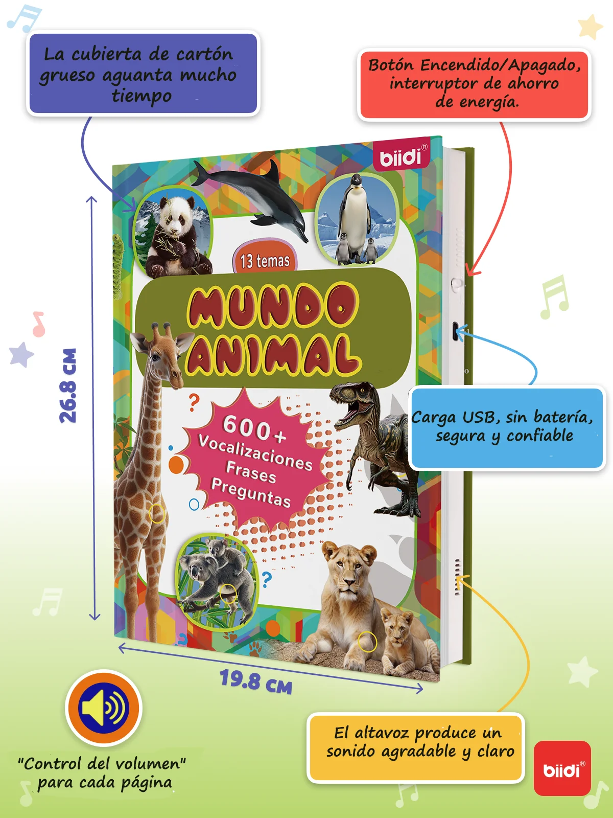 Обучающая игра biidi для детей, обучающая книга Монтессори для детей, обучающая испанская электронная книга Inteligence, книги с картинками