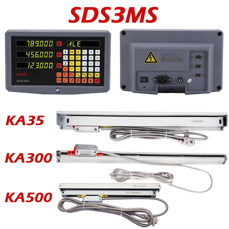 SINO SDS3MS 3 Axis DRO kit Milling Lathe Grider Digital Readout