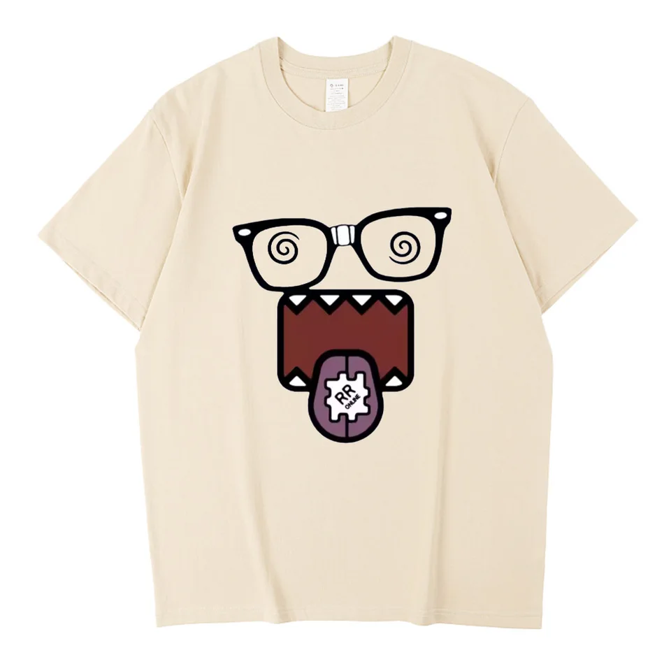 Camiseta Domo Kun Meme Divertido Hombre Mujer Algodón de Alta Calidad Casual Manga Corta Verano Streetwear 4