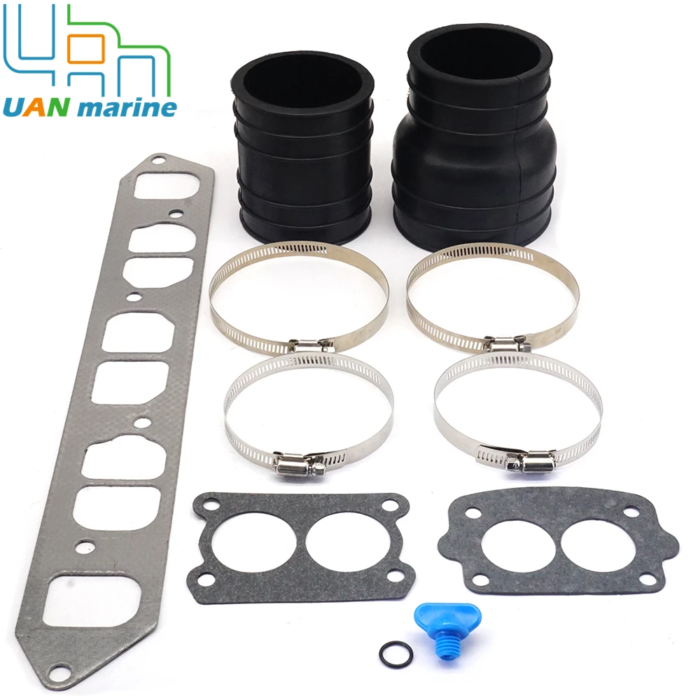 70981A3 32-90949T 27-96429 Exhaust Wet Joint Manifolds Gasket Kits With Exhaust Bellow For MerCruiser Model 120/140  4-CYL