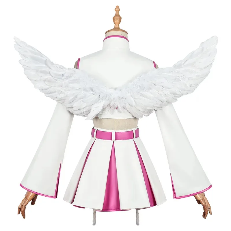 

DY202.5 Dimensional Seduction Amano Lilysa Ririsa Lilyel Cosplay Costume Girl Tops Skirts Socks Heat Resistant Wig Halloween Par