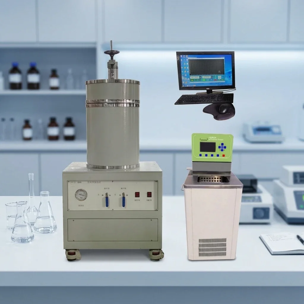 Low temperature adiabatic specific heat capacity tester, high precision laboratory specific heat analyzer, with vacuum pump
